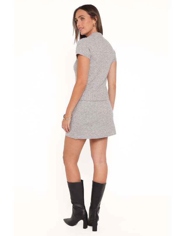 Petal & Pup - Edwards Knit Skirt Set - Grey