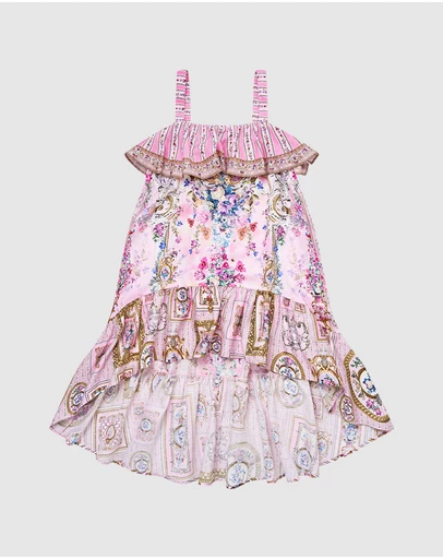 Camilla - Wide Strap High Low Dress - Kids-Teens