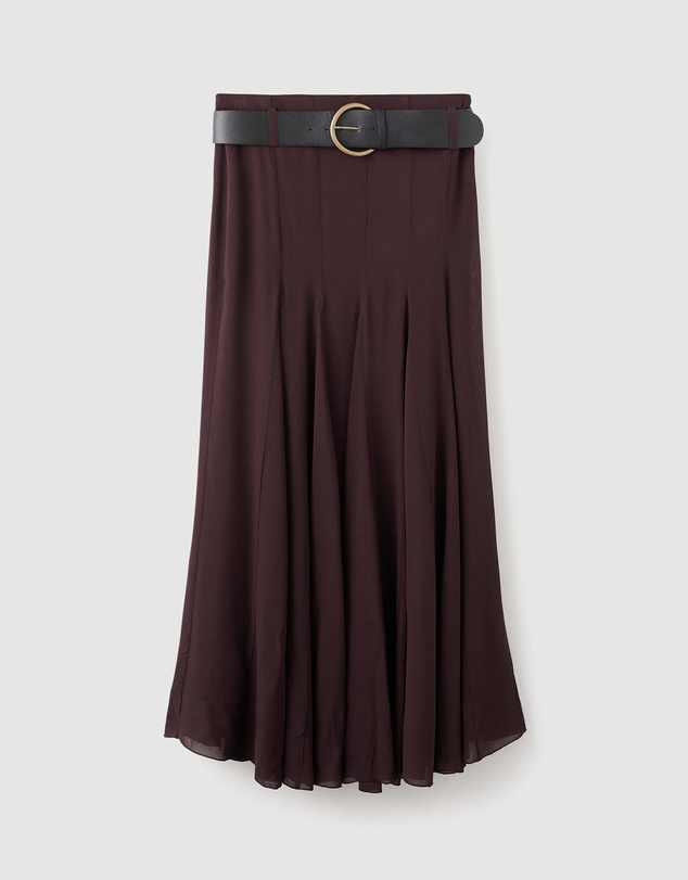 M.N.G - Godet Skirt With Belt