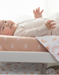 Living Textiles - Organic Change Mat Cover - Bohemian Bliss