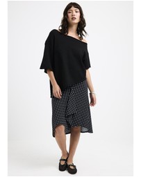 Subtitled - Asymmetric Knit Top