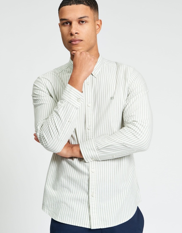 Ben Sherman - Long Sleeve Oxford Stripe Shirt