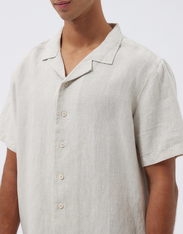 AERE - Linen Camp Collar Shirt