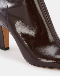 Wittner - Loz Crinkle Patent Leather Ankle Boots