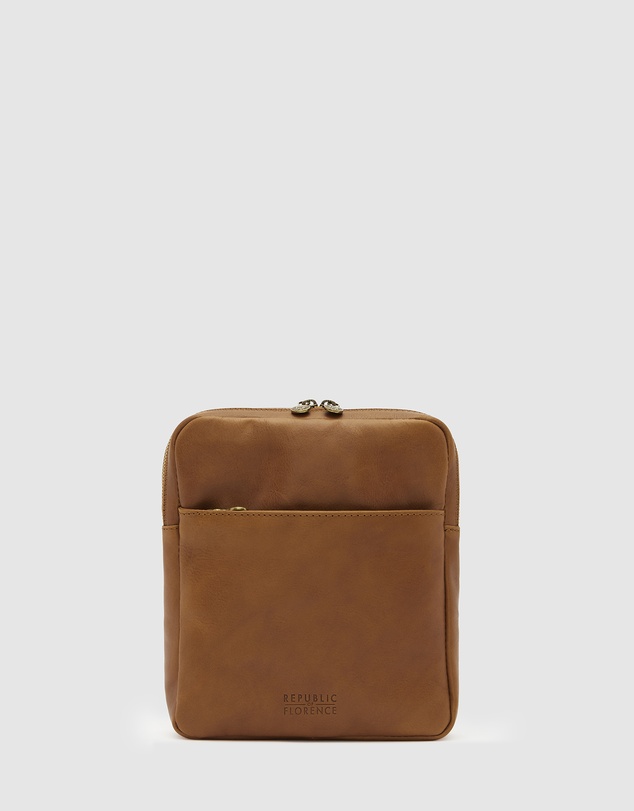 Republic of Florence - Gaius Tan Leather Satchel Bag