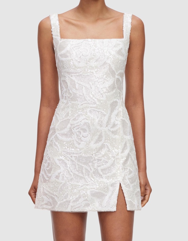 Self Portrait - Sequin Lace Mini Dress