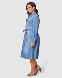 Something 4 Olivia - Dolly Denim Shirt Dress