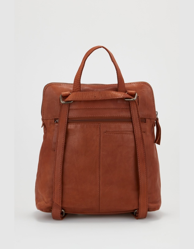Evity - Maya Leather Convertible Backpack