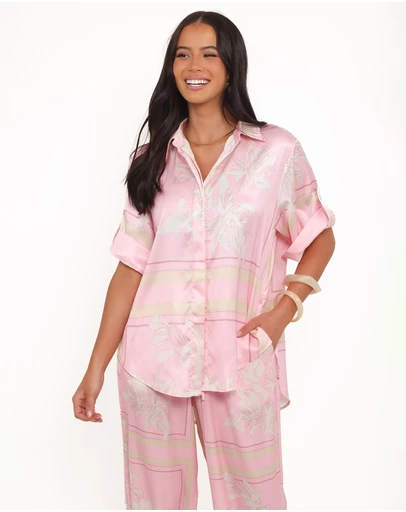 Petal & Pup - Elysia Shirt - Pink White