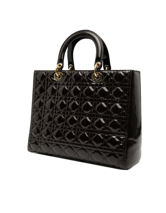 Pre-Loved by Azura Reborn - Pre-Loved Large Patent Cannage Lady Dior