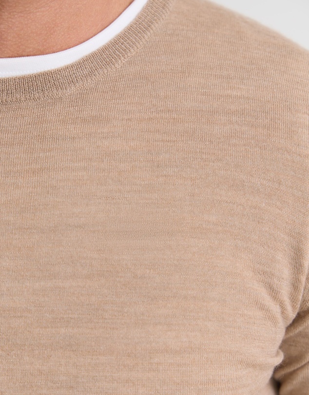 Oxford - Crew Neck Pure Wool Pullover