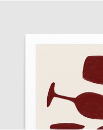 Olive et Oriel - Wine Not? by Tara Royle Art Print
