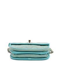 Pre-Loved by Azura Reborn - Pre-Loved Mini CC Quilted Denim Messenger Flap