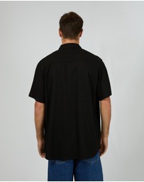 Silent Theory - Textured Linen Ss Shirt