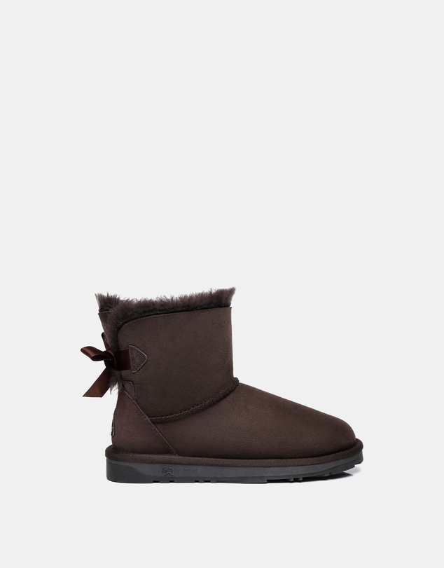 EVERAU - EverAU Ugg Mini Back Bow Sheepskin Upper UGG Boots