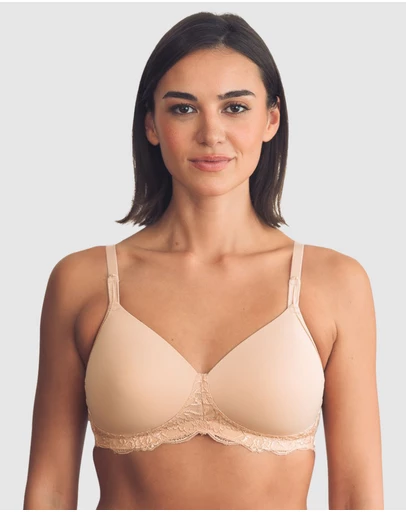 Royce Lingerie - Georgia Wirefree T-Shirt Style Mastectomy Bra with Cotton & Lace
