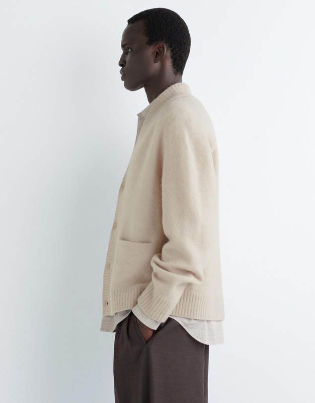 COS - Brushed-Wool V-Neck Cardigan