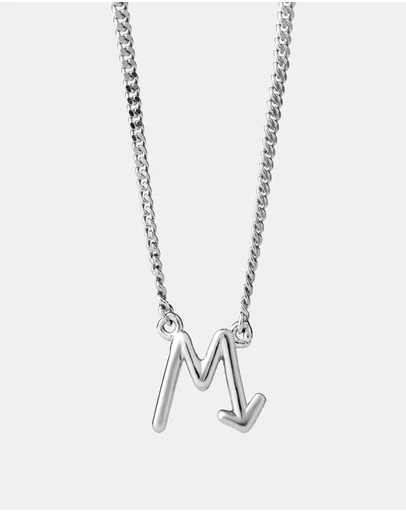 Karen Walker - M Initial Love Letter Necklace