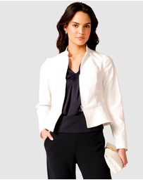 SACHA DRAKE - Front Zip Peplum Jacket