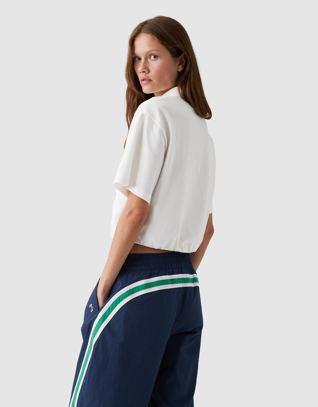 GAP - GAP x Malbon SS Cinch Waist Crop Polo
