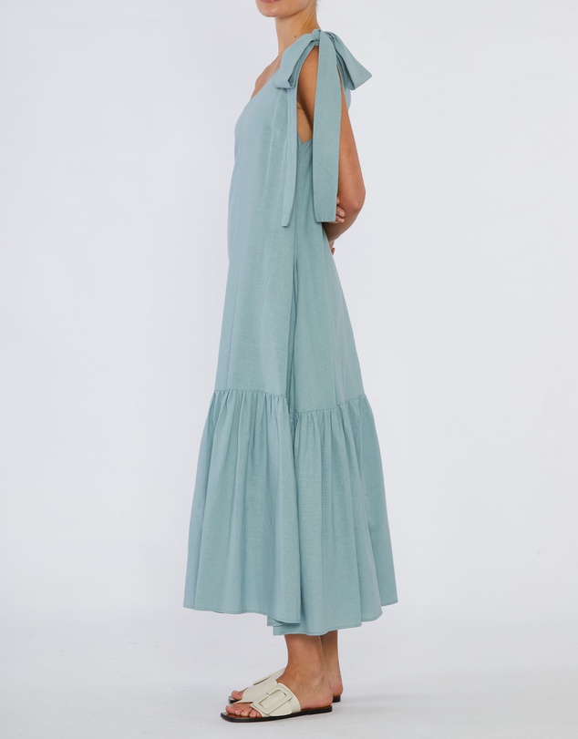 Amelius - Aruba Linen One Shoulder Dress