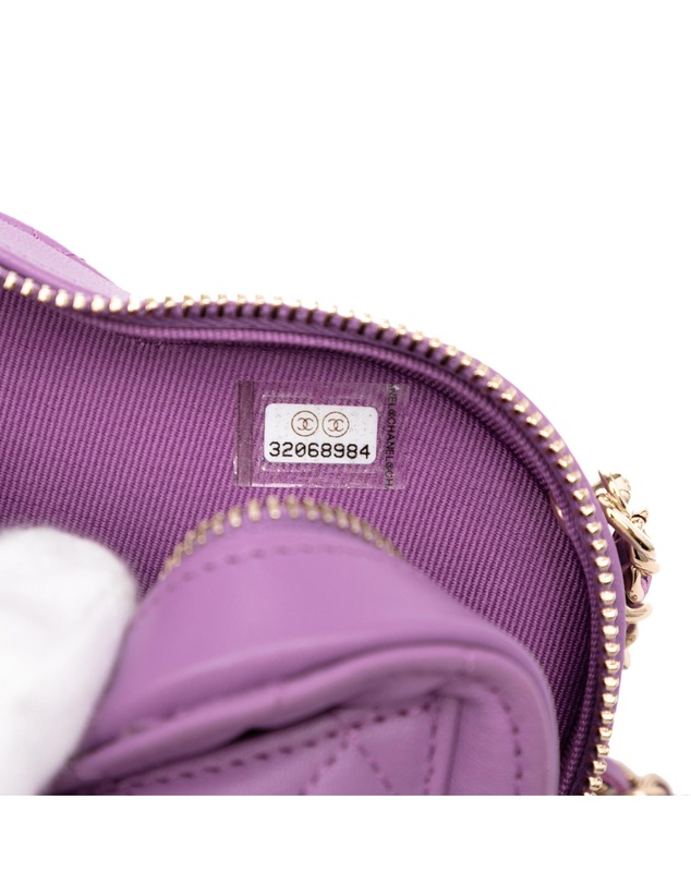 Chanel - Pre-Loved Mini Lambskin CC in Love Heart Crossbody