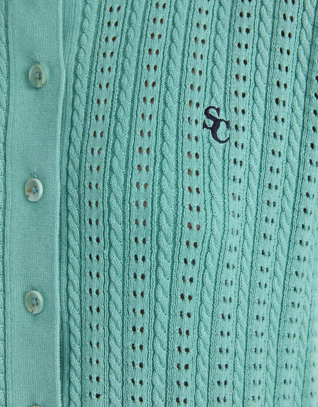 Sportscraft - Elka Cable Pointelle Cardigan