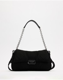 Emporio Armani - Logo Embossed Half Flap Shoulder Bag