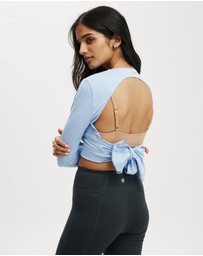 Cotton On Body Active - Open Tie Back LS Tee