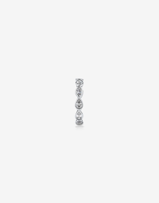 Michael Hill - Pear Shaped Cubic Zirconia Bezel Set Eternity Ring in Sterling Silver