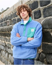 Skwosh - Skwosh Polar Snap Fleece in Blue