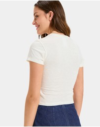 Roxy - Womens Chloe Kim Baby T-Shirt