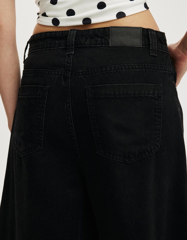 Cotton On - Lyocell Wide Denim Jorts
