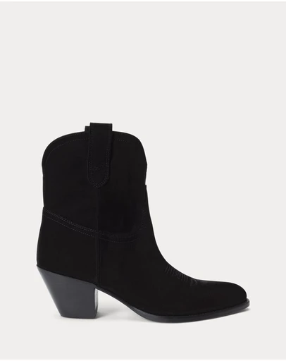 Polo Ralph Lauren - Calfskin Suede Western Boots - Women's