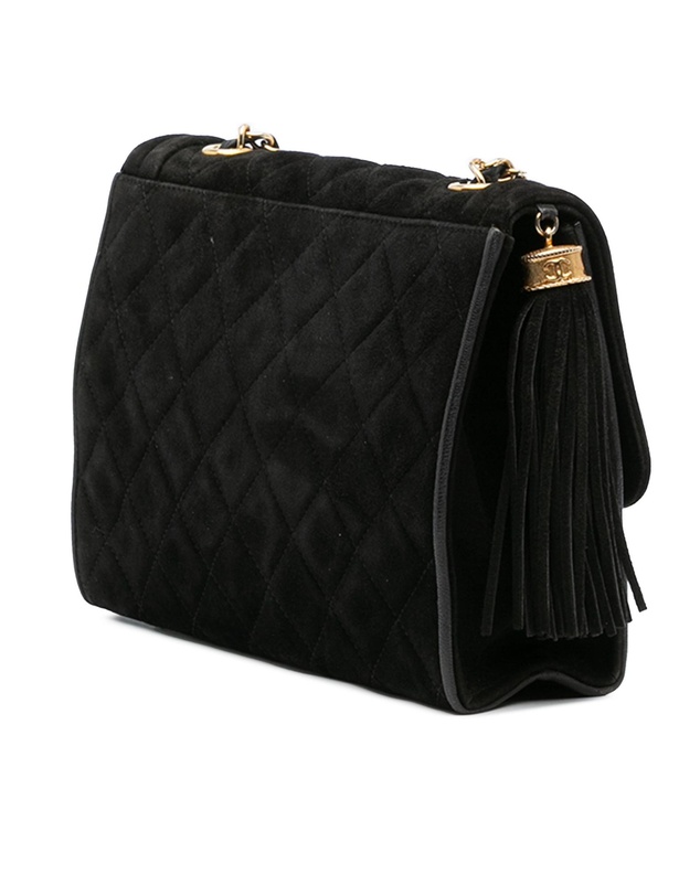 Pre-Loved by Azura Reborn - Pre-Loved Quilted Suede Tassel Flap