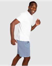 Sant And Abel - Men's Marina Jersey Stripe Sleep Shorts