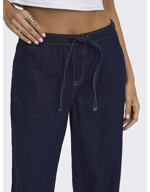 ONLY - Jay Pull String Wide Denim Pants