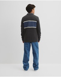 Country Road - Teen Australian Cotton Stripe Textured Knit