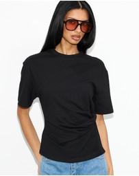 Dazie - Ava Twist Detail Short Sleeve Tee