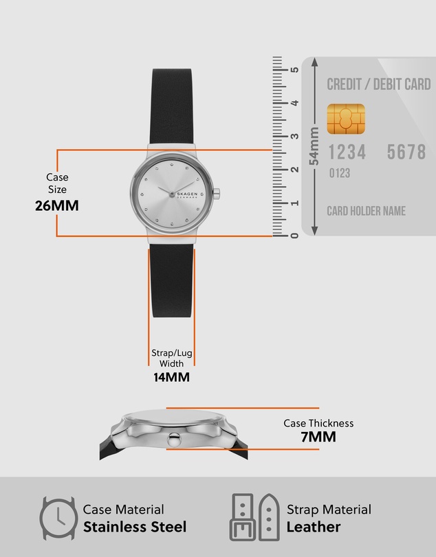Skagen - Freja Lille Black Analogue Watch