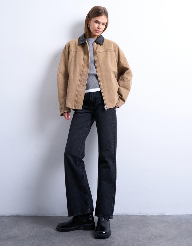 TOPSHOP - Zip Through Barn Jacket
