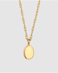 Elli Jewelry - Necklace Choker Crystal Oval 925 Sterling Silver Gold-Plated