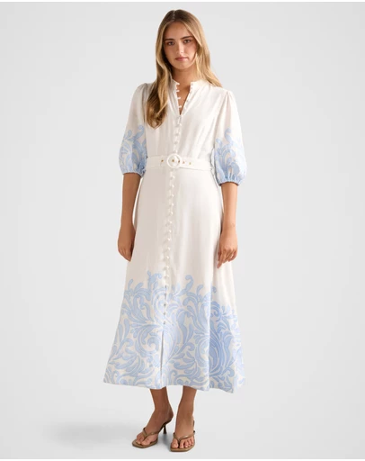 Forever New - Esther Embroidered Midi Dress