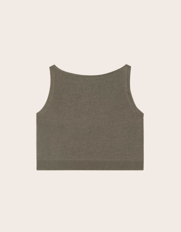 IDA+S - Ari Cropped Knit Tank Top