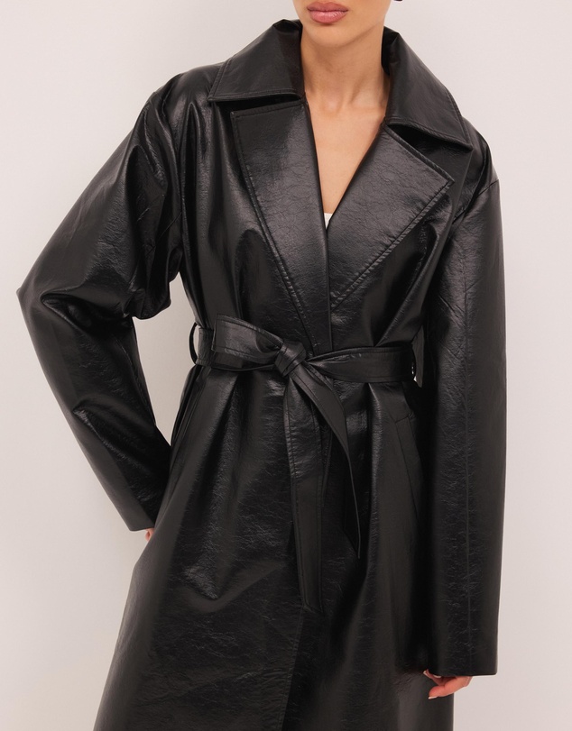 Calli - Nicholas Leather Look Trench Coat