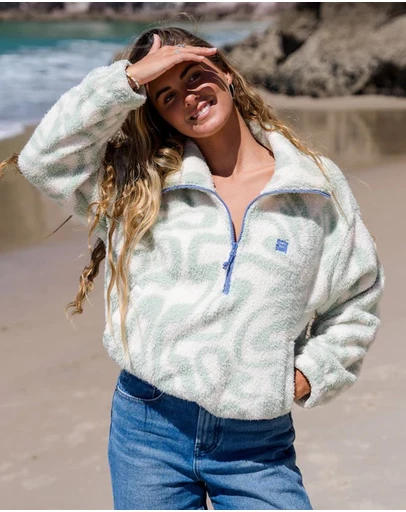 Billabong - Womens Barra Half Zip Pullover