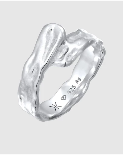 Kuzzoi - ICONIC EXCLUSIVE - Organic Band Ring in 925 Sterling Silver