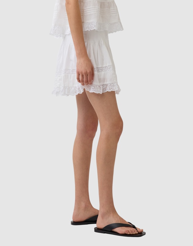 GAP - Pintuck Lace Trim Mini Skort