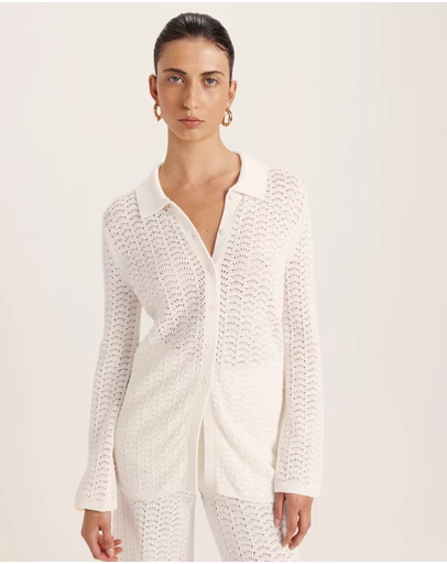 SABA - Prue Cotton Crochet Shirt