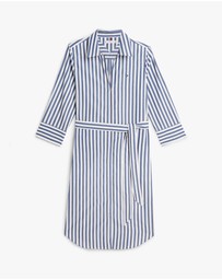 Tommy Hilfiger - Belted Relaxed Midi Shirt Dress